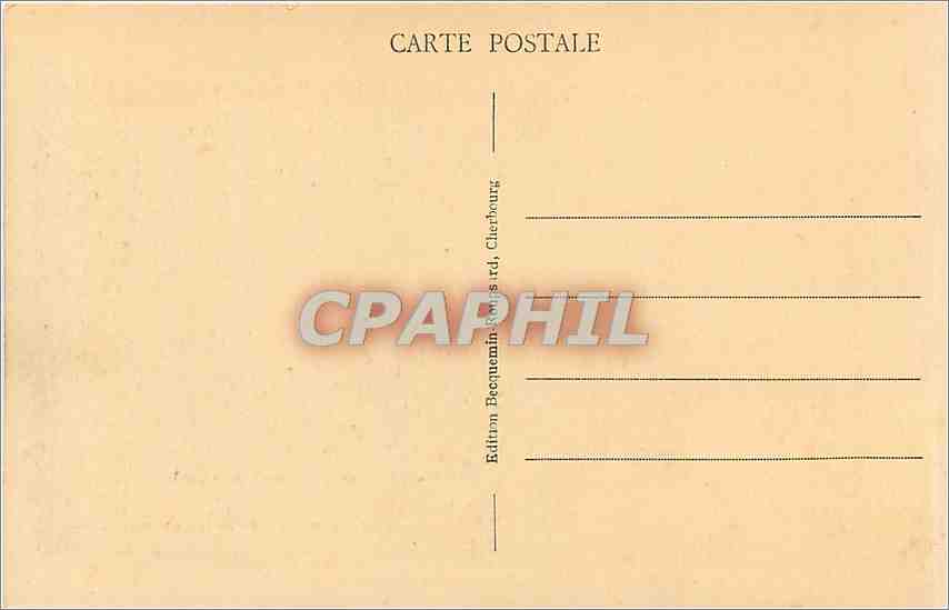 CPA Cherbourg La Montagne du Route et le Jardin Public  — Rückseite