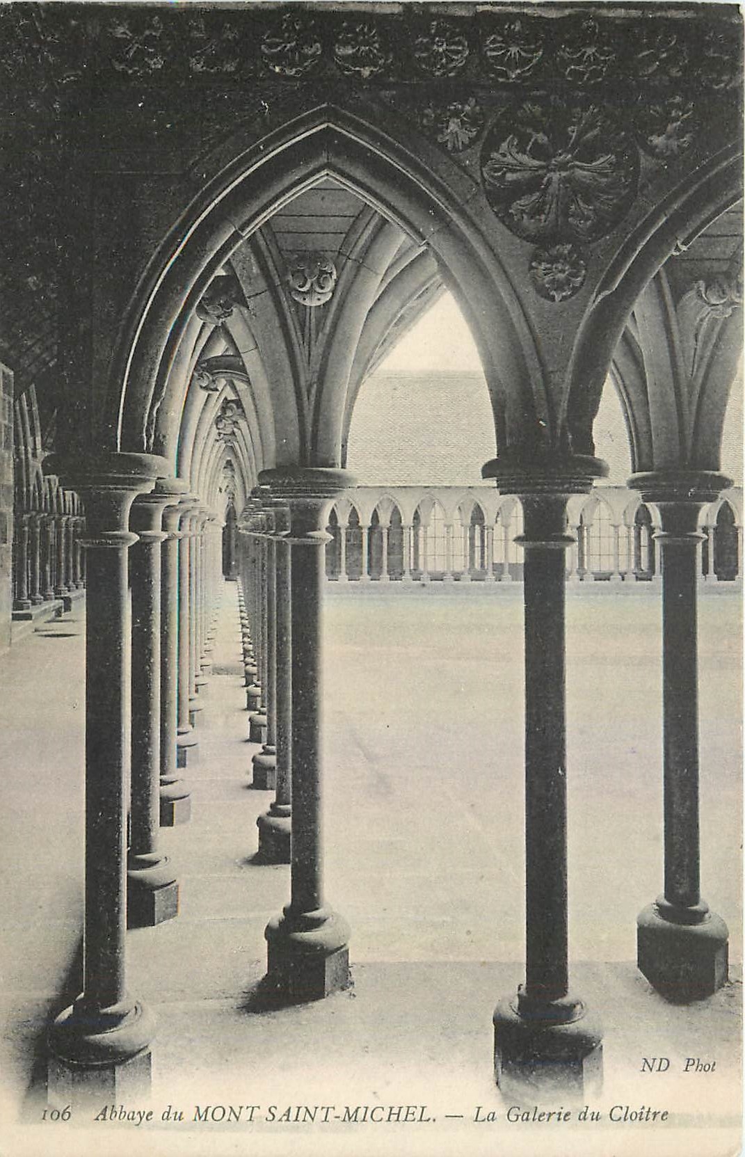 Abbaye du Mont Saint-Michel — La Galerie du Cloître — ND Phot, n°106