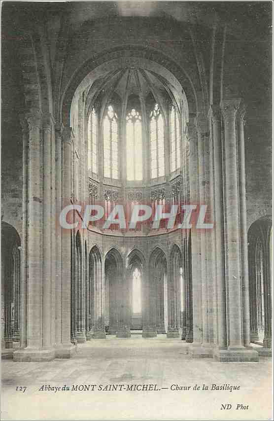 CPA Abbaye du Mont Saint Michel Choeur de la Basilique 