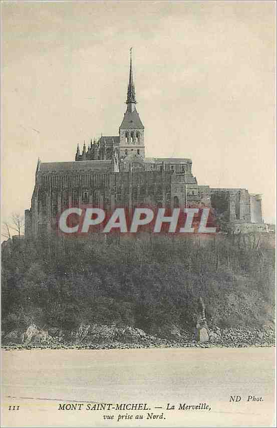 CPA Mont Saint Michel La Merveille vue prise au Nord 