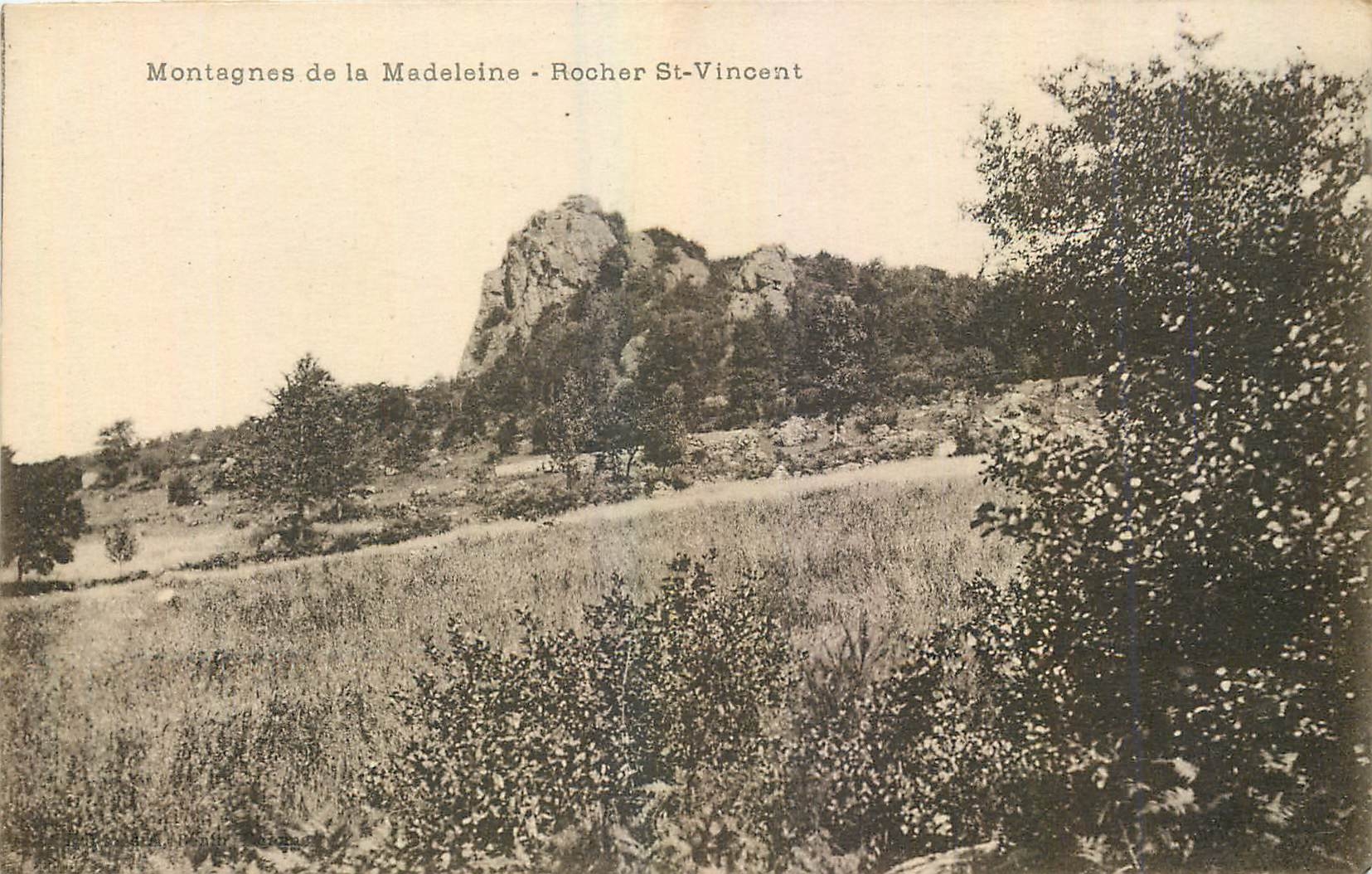 CPA Montagnes de la Madeleine Rocher St Vincent 