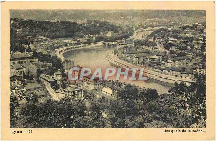 CPA Lyon les quais de la saone 