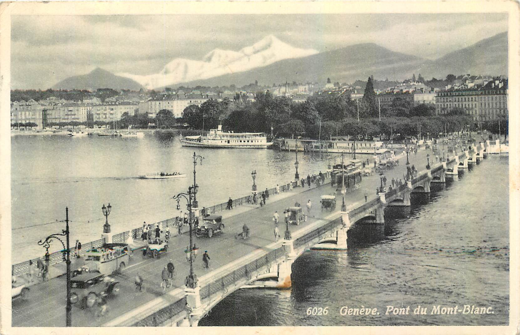CPA Geneve Pont du Mont Blanc 