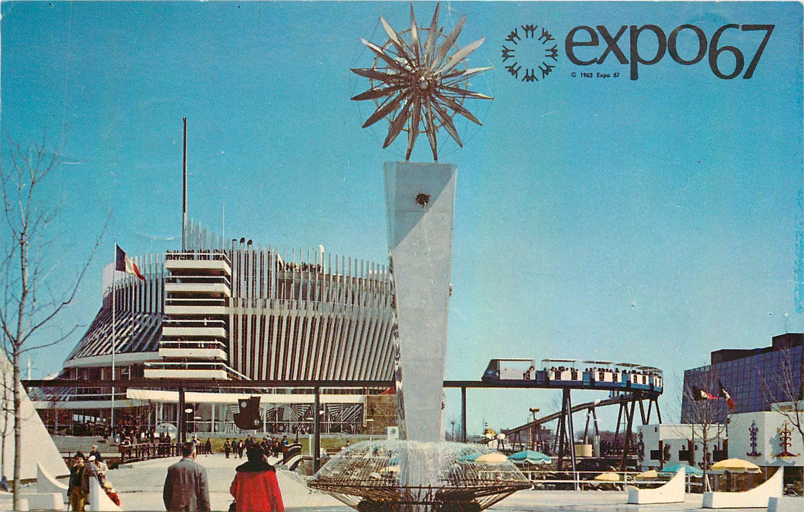 CPM Le Pavillon de France Expo67 Montreal Canada 