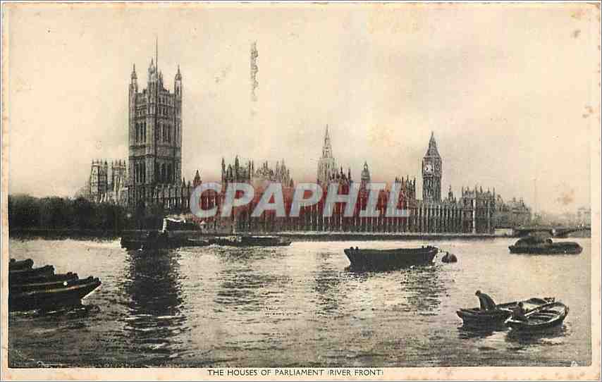 Les Chambres du Parlement — vue de la rivière — Tuck's Post Card