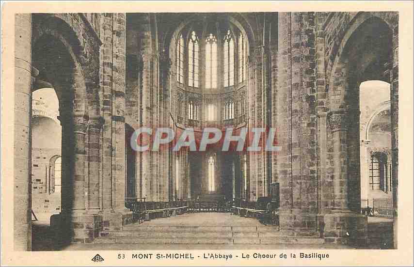 CPA Mont St Michel L'Abbaye Le Choeur de la Basilique 