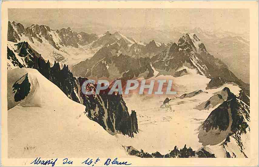 CPA Massif du Mt Blanc Du Mur de la Cote 