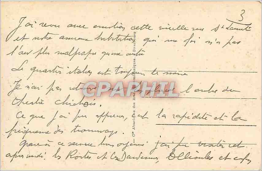 CPA Toulon Les Casernes Ste Anne et la Rade  — Rückseite