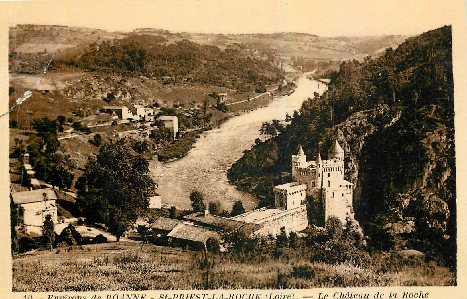 CPA Environs de Roanne St Priest la Roche Loire 