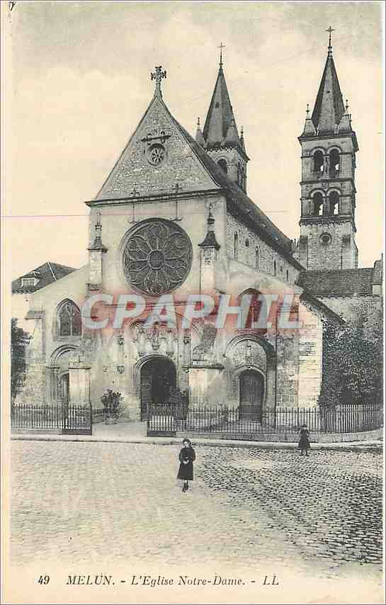 CPA Melun L'Eglise Notre Dame 