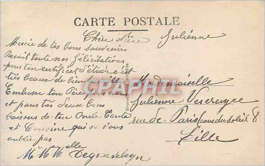 CPA St Amand les Eaux La Grand Place  — Back