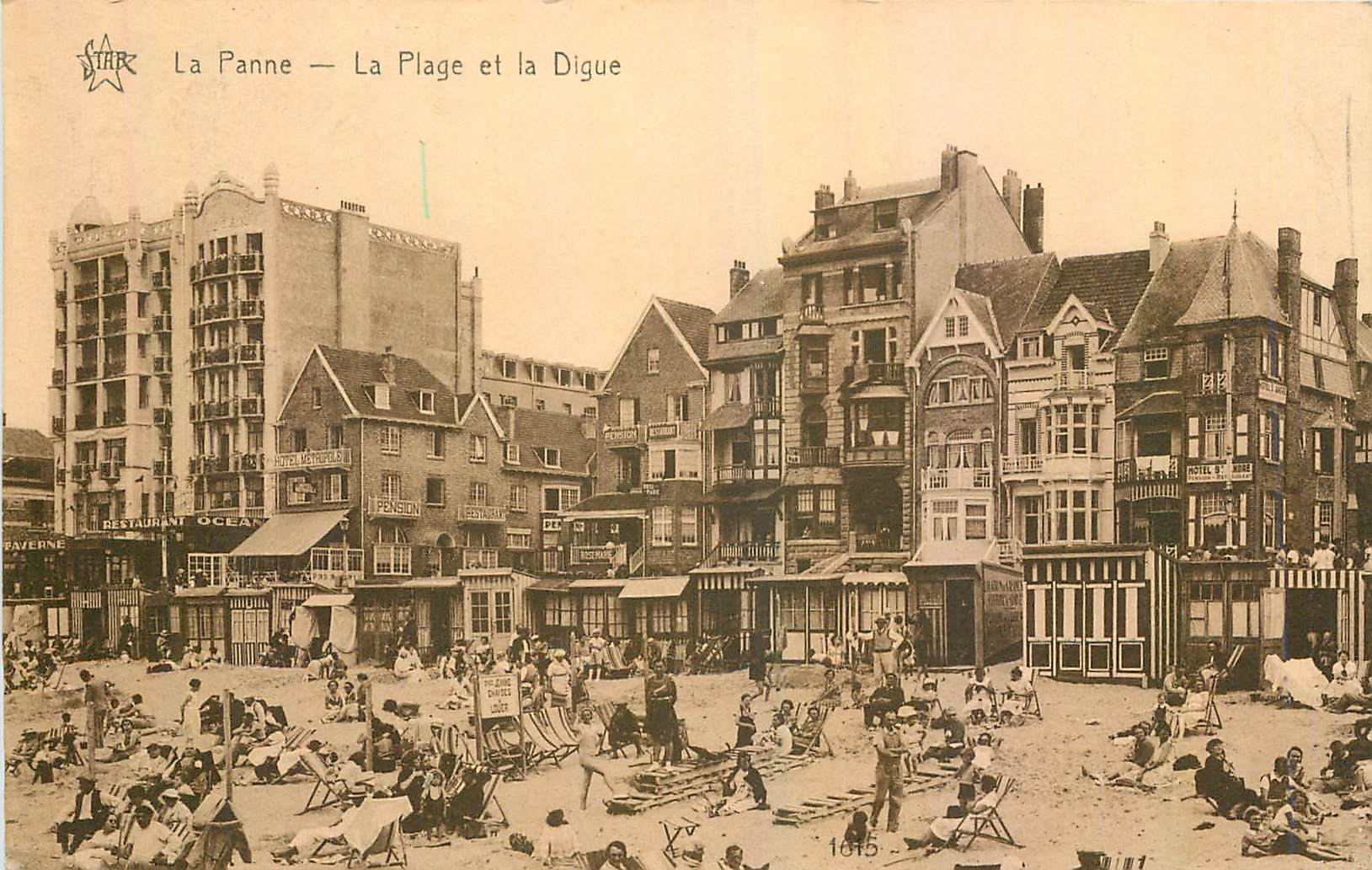 CPA La Panne La Plage et la Digue 