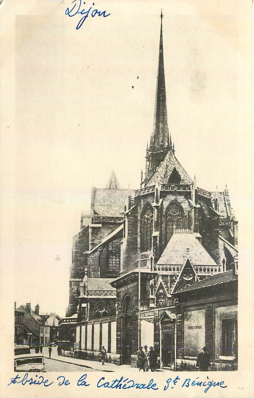 CPA Dijon Abside de la Cathedrale Saint Benigne 