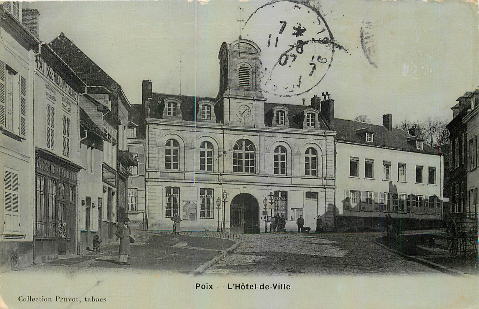 CPA Poix L'Hotel de Ville 