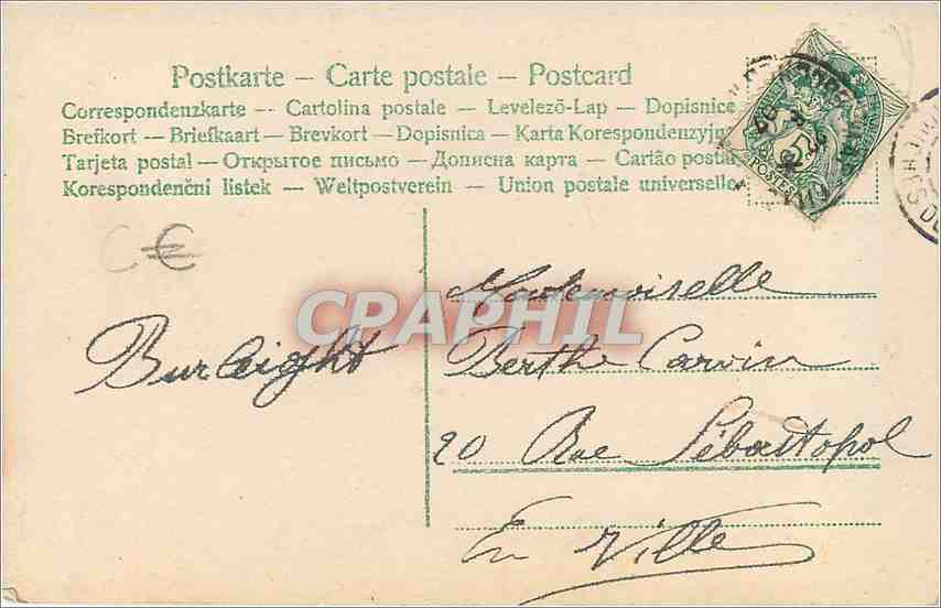 CPA Enfant — Rückseite