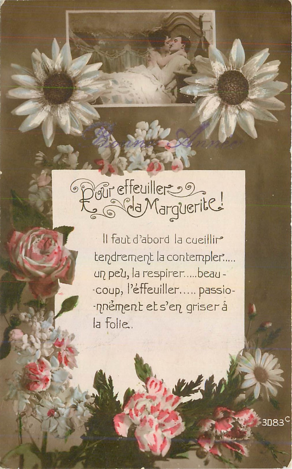 CPA Pour effeuiller la Marguerite 