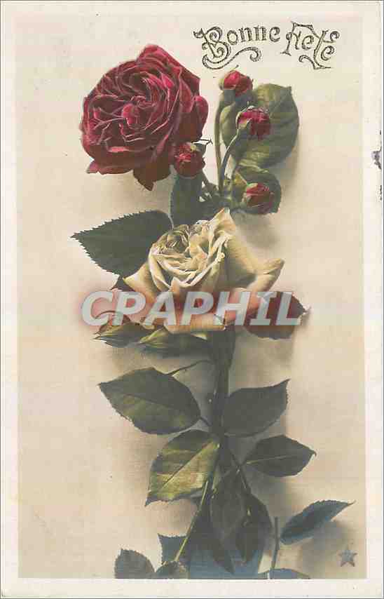 CPA Bonne Fete Fleurs