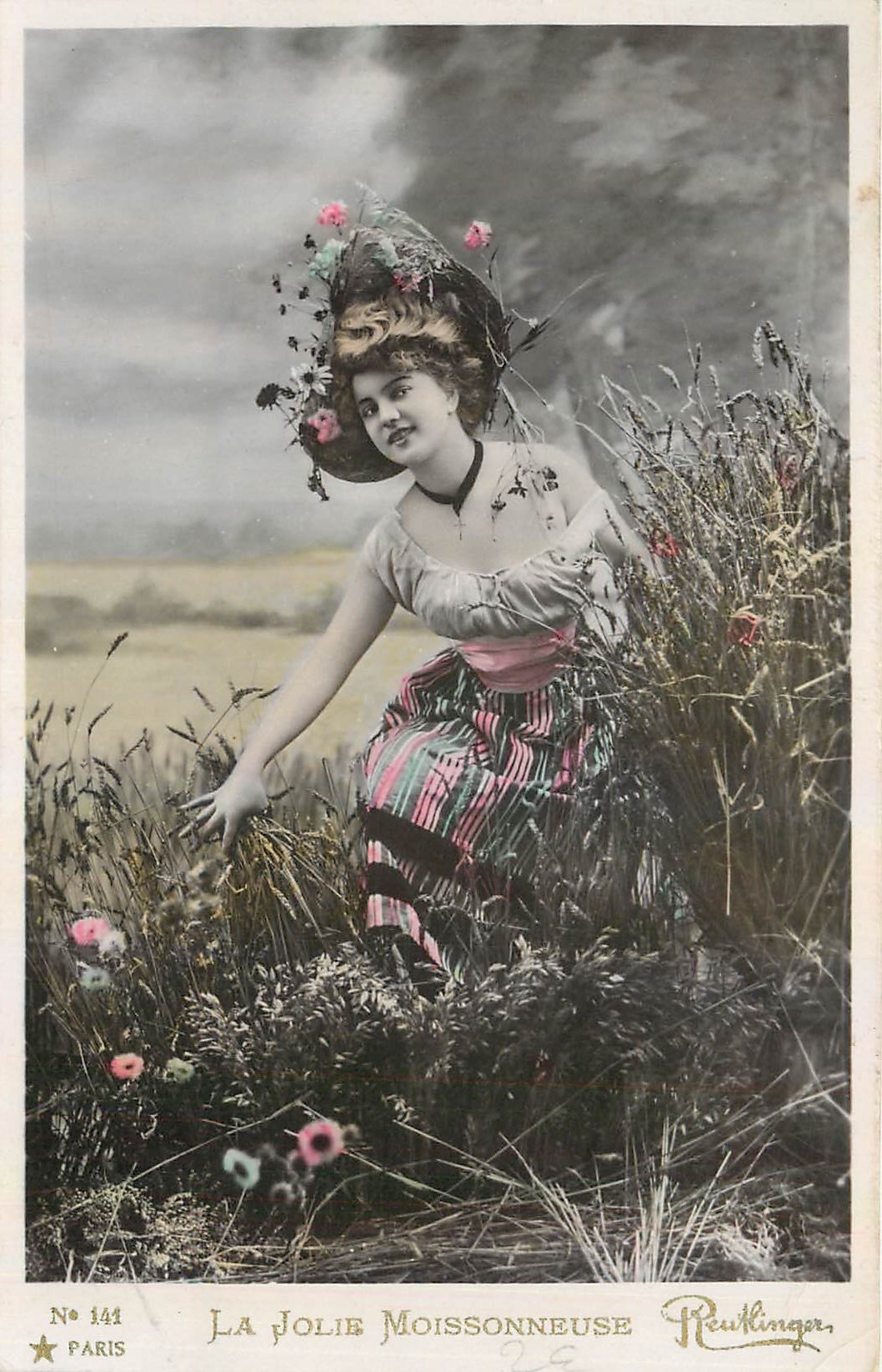CPA La Jolie Moissonneuse 
