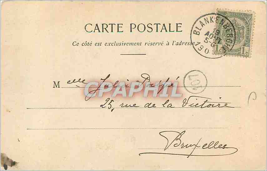 Nos Dames à la Mer — Pêcheuses de Crevettes — Phototypie A. Barygant & Cie — Nausy — Verso