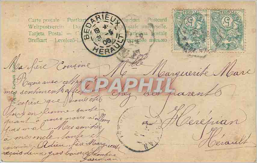 CPA Enfant — Verso