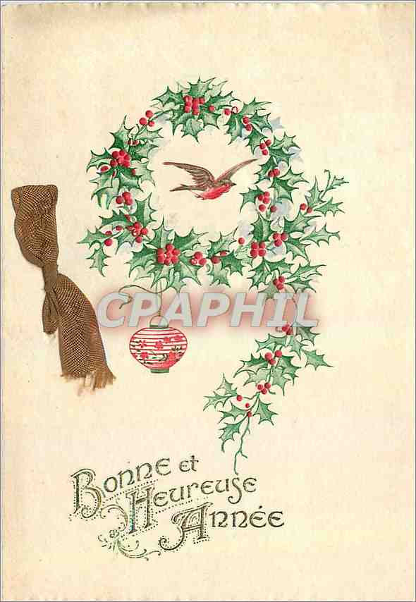 CPA Bonne et Heureuse Annee Fleurs