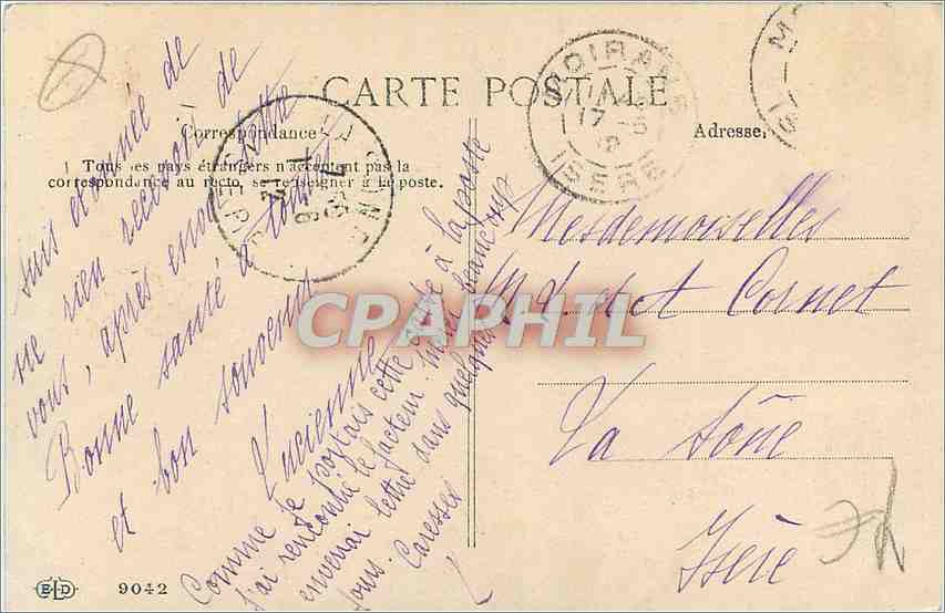 CPA Fantaisie — Rückseite