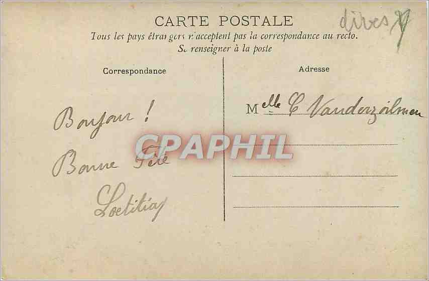 CPA Vive Sainte Catherine Femme — Rückseite
