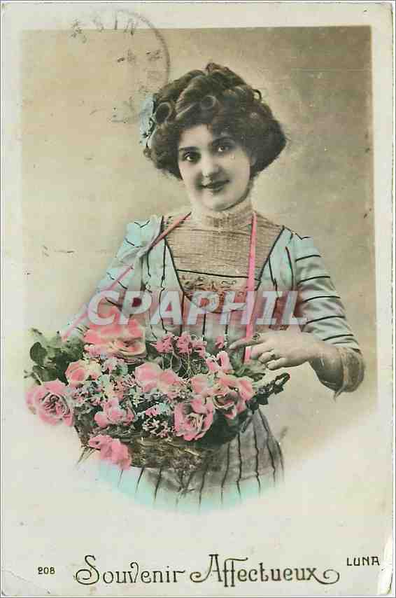 CPA Souvenir Affecteux Femme