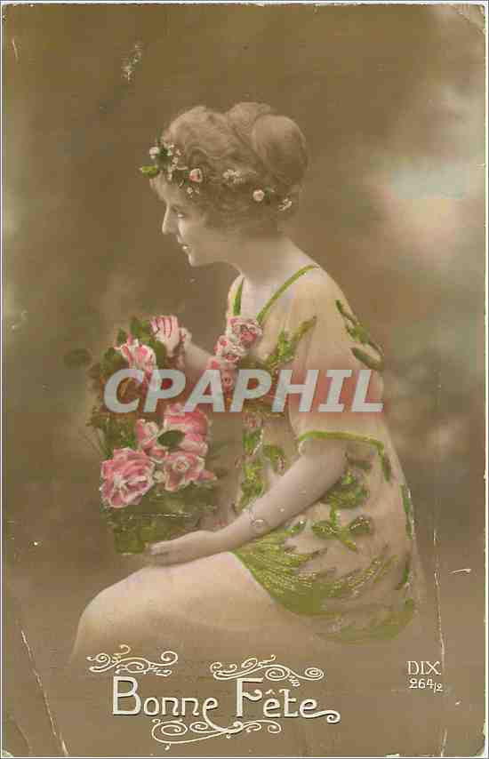 CPA Bonne Fete Femme