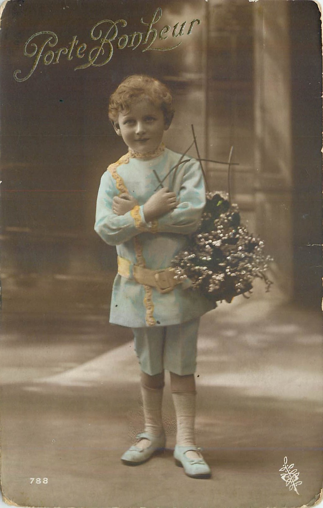 CPA Porte Bonheur Enfant