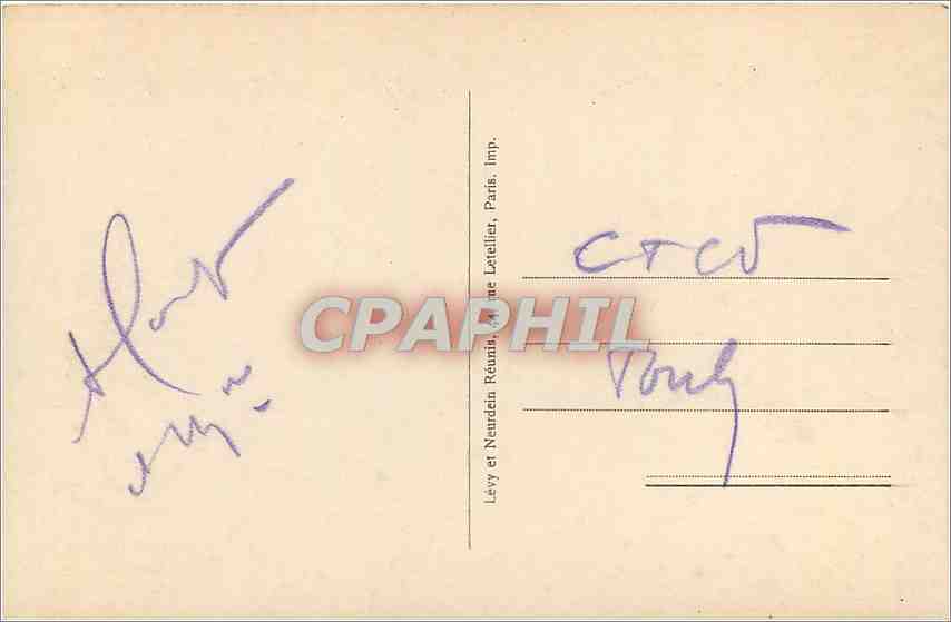 Le lac de Chaillexon et les Pargots — 3 — éditeur Levy et Neurden Réunis, Paris — Verso