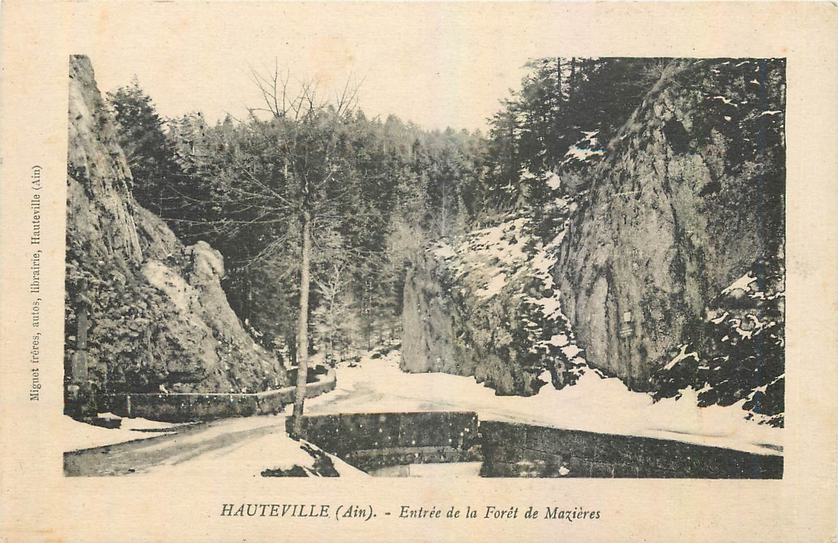 CPA Hauteville Ain Entree de la Foret de Mezieres 