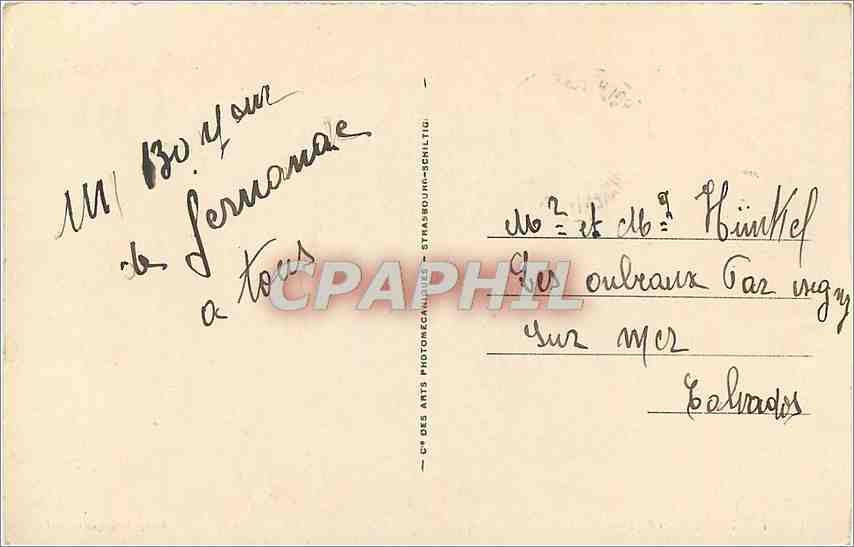 CPA Rochefort sur Mer Hopital Maritime  — Back