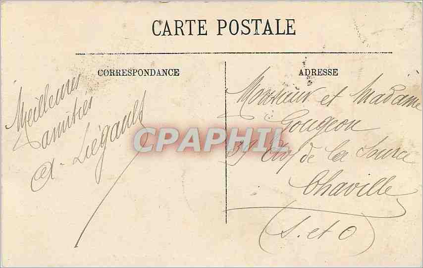 CPA Lyon Gare des Brotteaux et Avenue Jules Ferry  — Rückseite