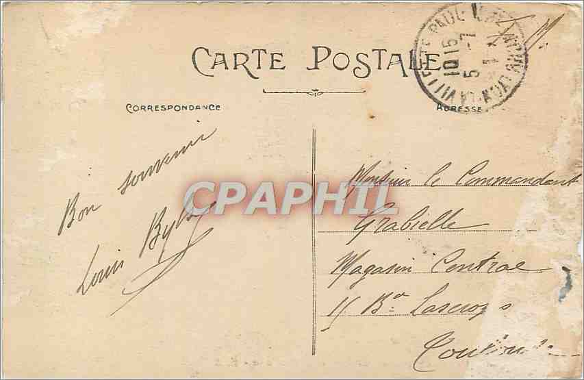 CPA Lyon Vue generale sur Vaise et le Mont d'Or  — Verso