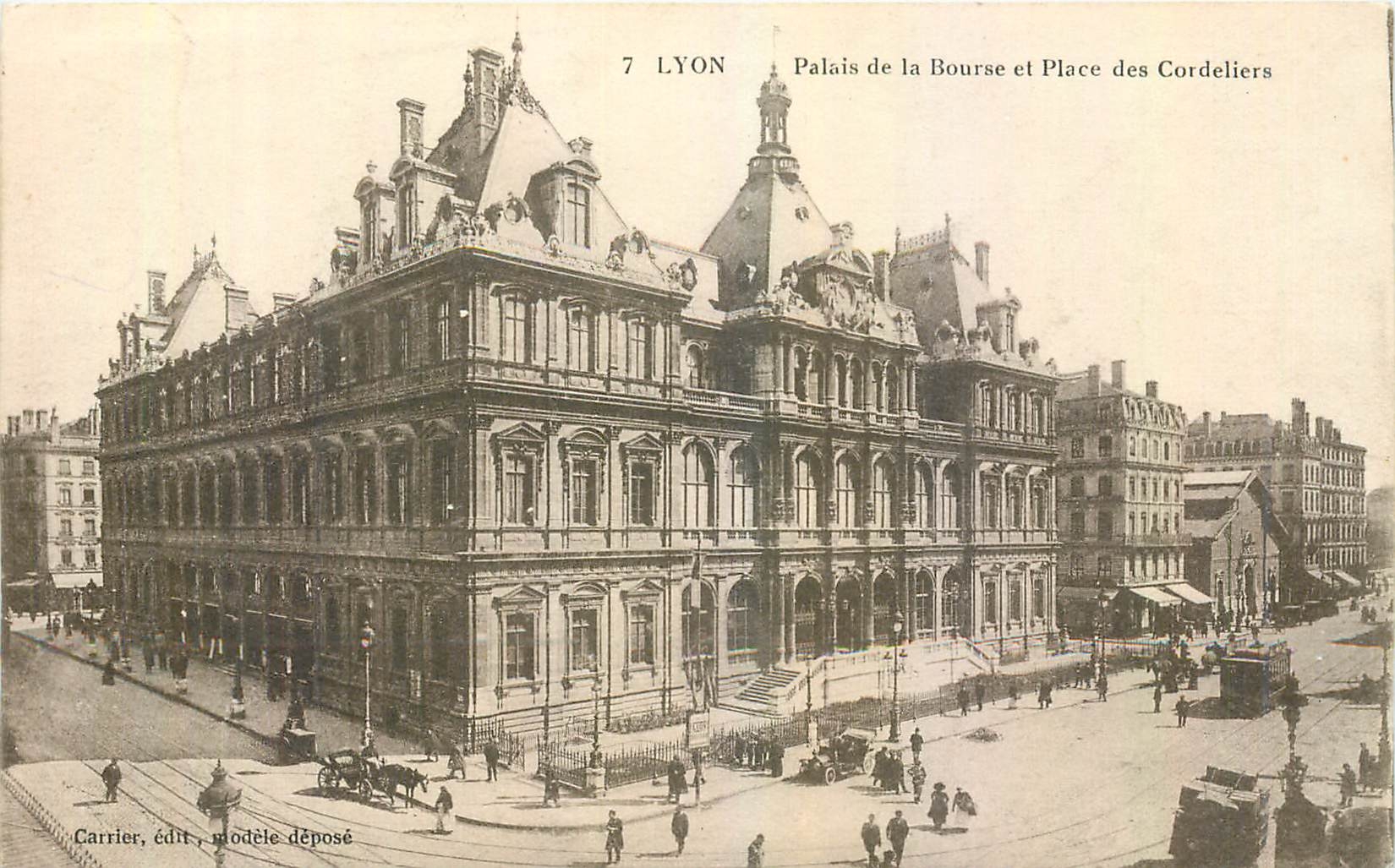 CPA Lyon Palais de la Bourse et Place des Cordeliers 