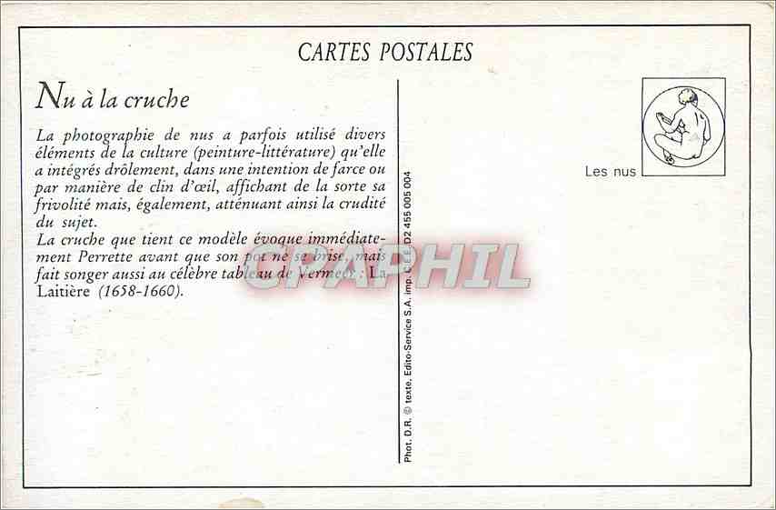 REPRO Nu a la cruche Erotique — Rückseite