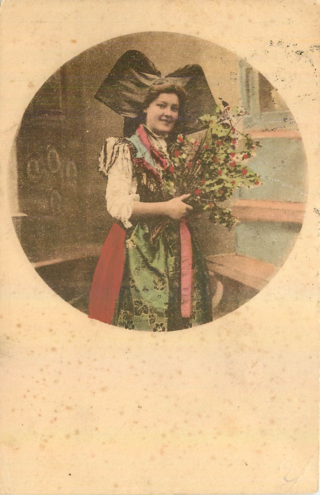 CPA Femme Alsace