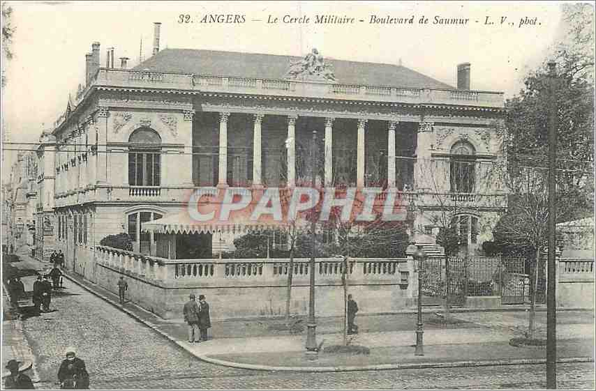 CPA Angers Le Cercle Militaire Boulevard de Saumur 