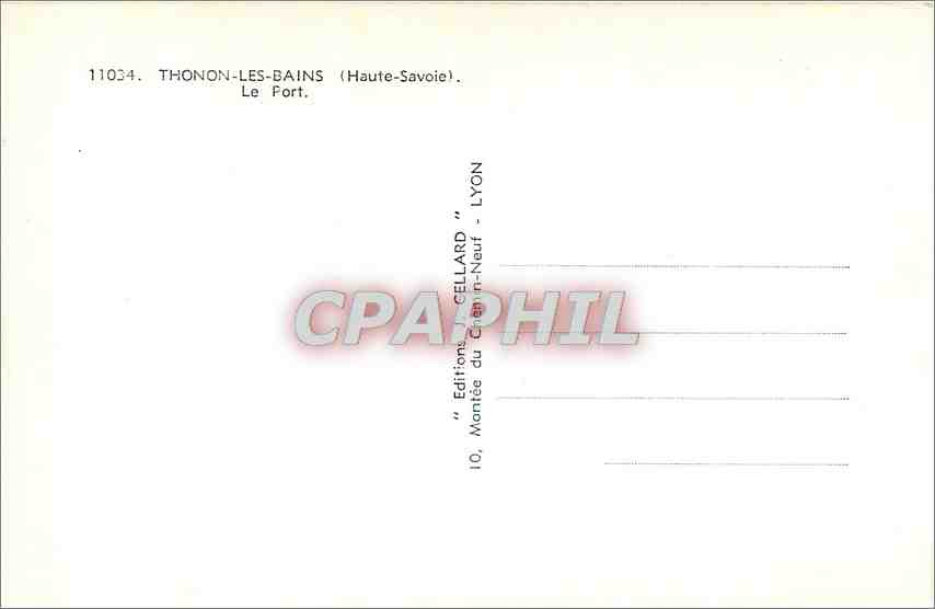 CPM Thonon les Bains Haute Savoie Le Port  — Verso