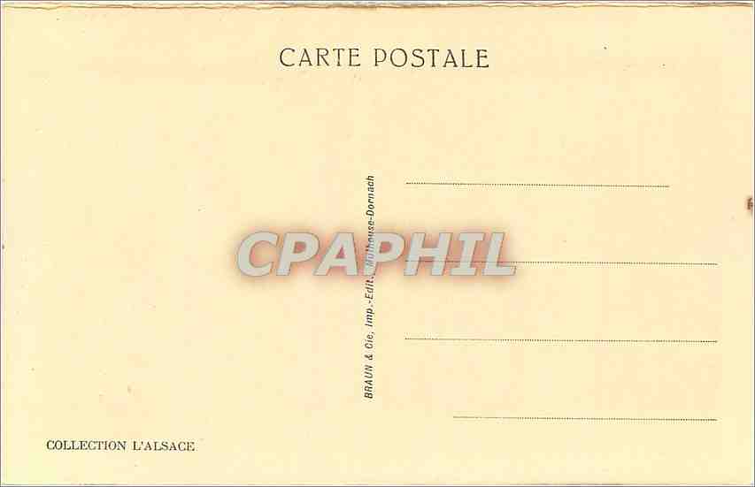 CPA Massif du Hohneck Le Fischboedle  — Rückseite