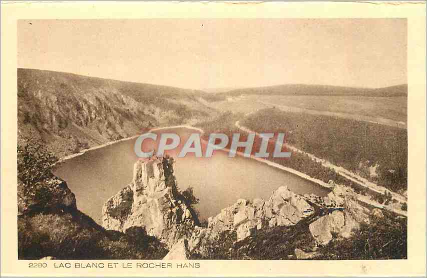 CPA Lac Blanc et le Rocher Hans 