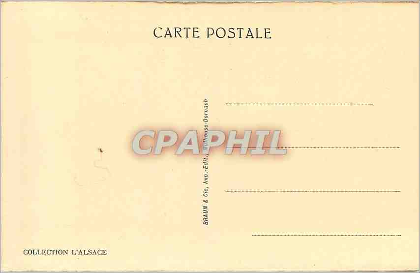 CPA Chateau du Haut Koenigsbourg Vu a vol d'oiseau  — Rückseite