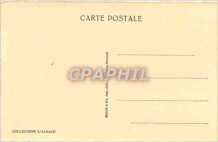 CPA Mont Sainte Odile Vue sur le couvent  — Verso