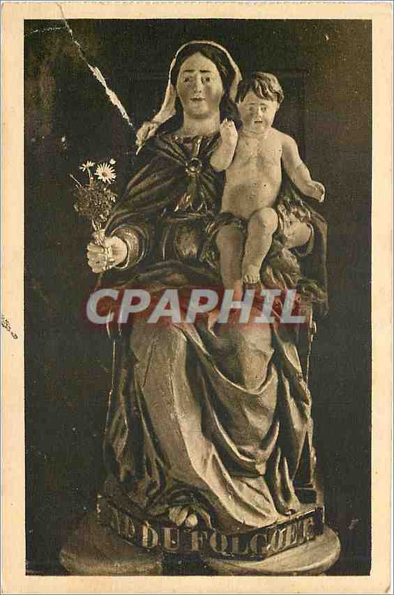 CPA Statue of our Lady of Folgoat carved at Rome 