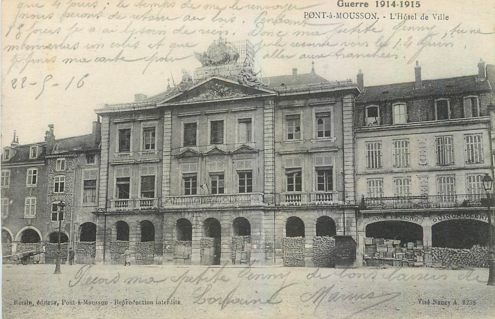 CPA Pont a Mousson L'Hotel de Ville 