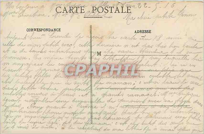 CPA Pont a Mousson L'Hotel de Ville  — Rückseite