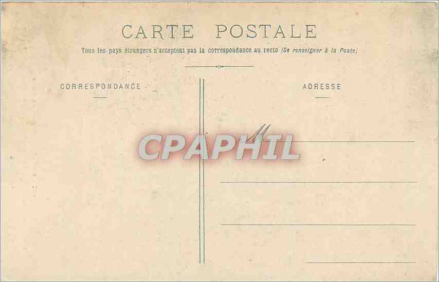 CPA Nancy L'Hotel de Ville  — Rückseite