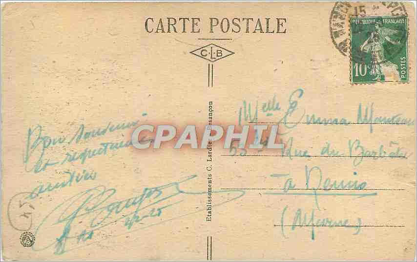CPA Nancy Porte de la Craffe  — Rückseite