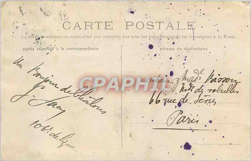 CPA Chalons sur Marne Pont du Bastion Mauvillain  — Verso